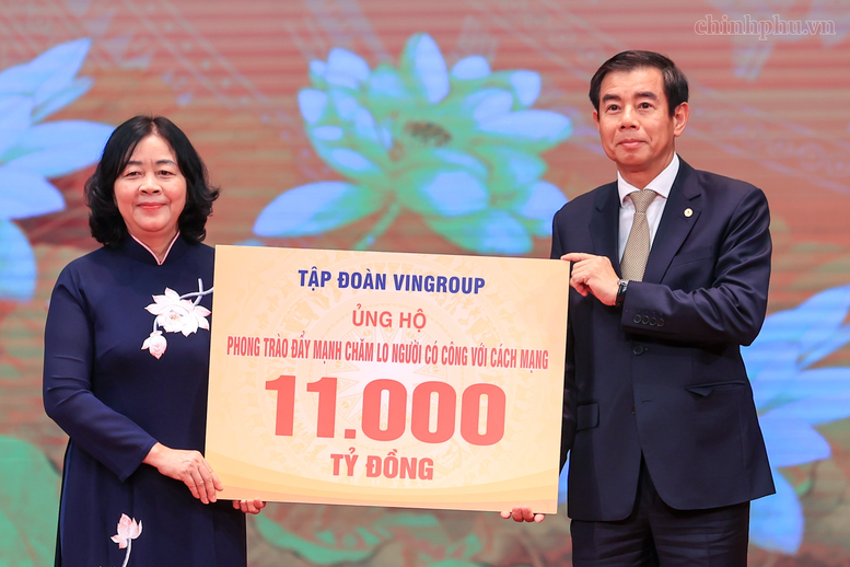 Vingroup ủng hộ 11 nghìn tỷ đồng tri ân Bà mẹ Việt Nam anh hùng, nuôi con liệt sĩ, xét nghiệm ADN